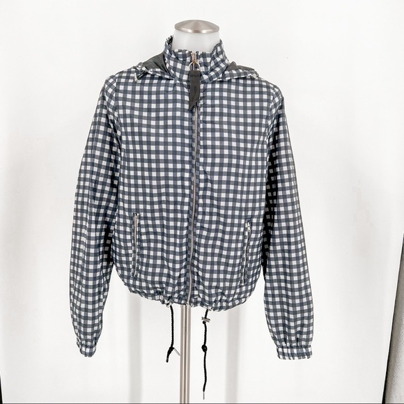 Daytrip white and blue checkered jacket - Picture 1 of 6
